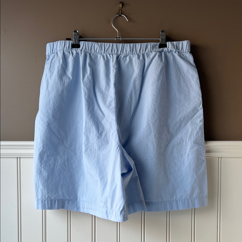 Wilfred Free Pastel Blue Cotton 7” Breeze Shorts Large - Picture 7 of 10